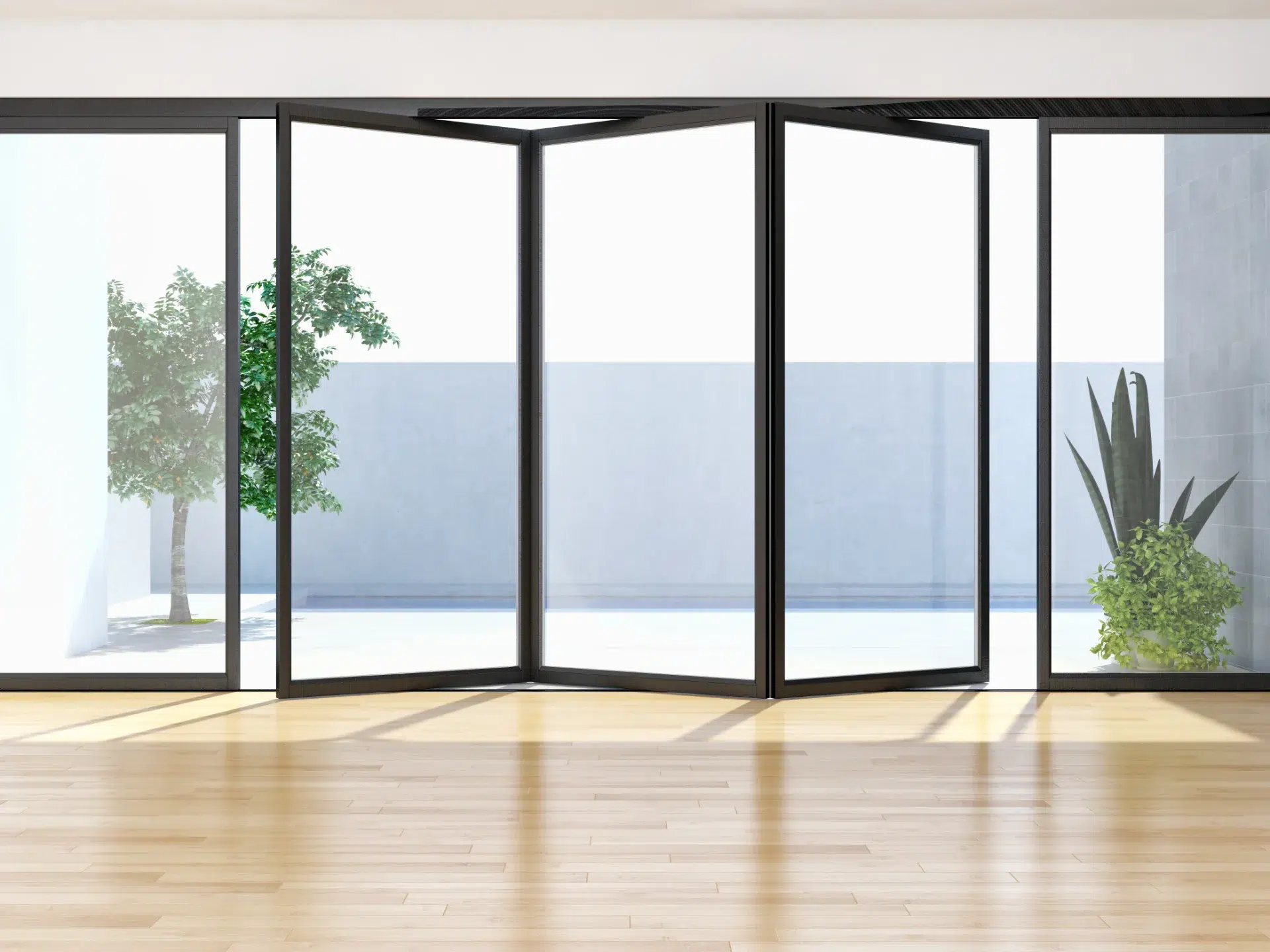 VLX 100 Bifold / Folding Door in Deerfield Beach, FL | TruePane Windows & Doors - detail 1