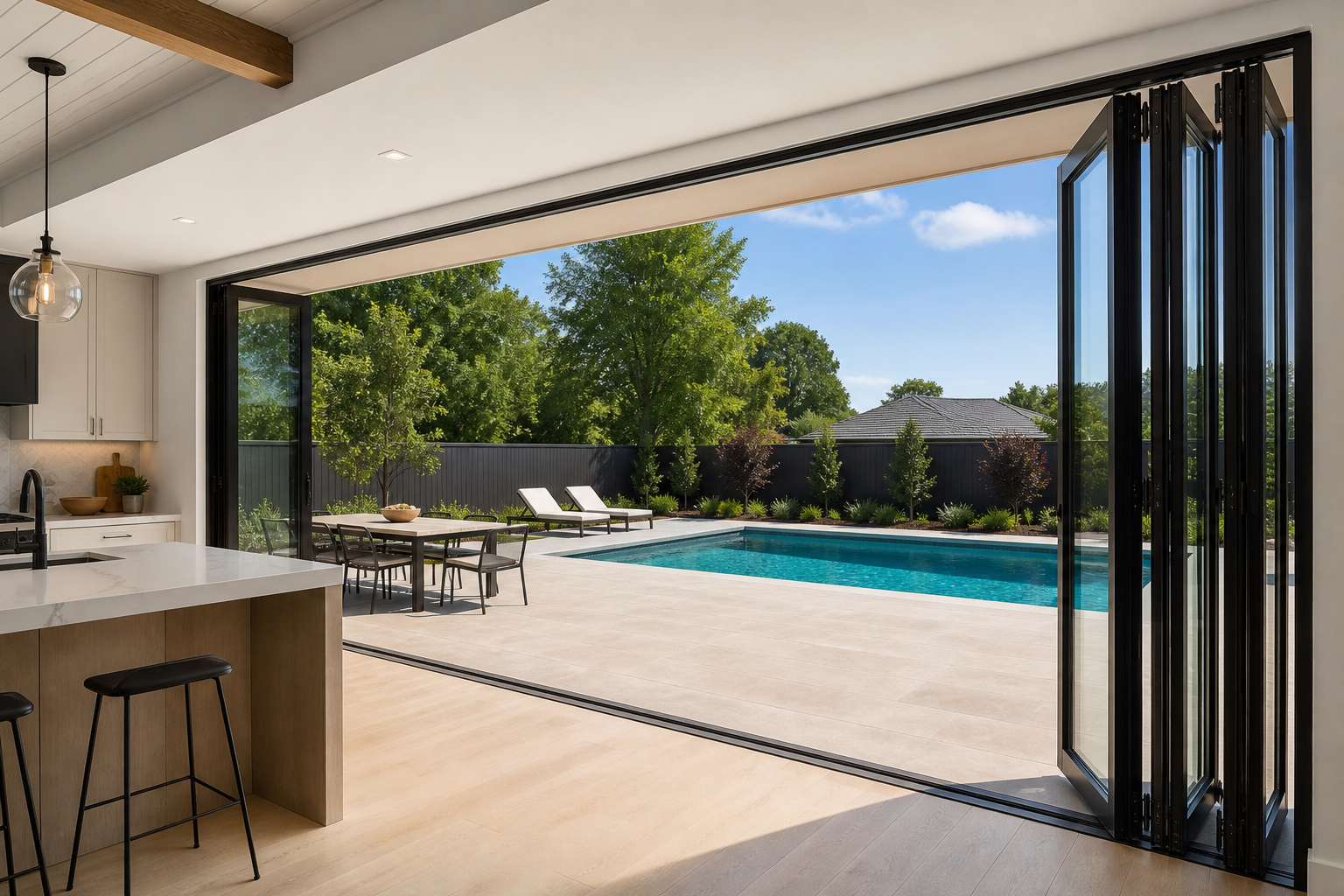 VLX 100 Bifold / Folding Door in Deerfield Beach, FL | TruePane Windows & Doors - detail 4