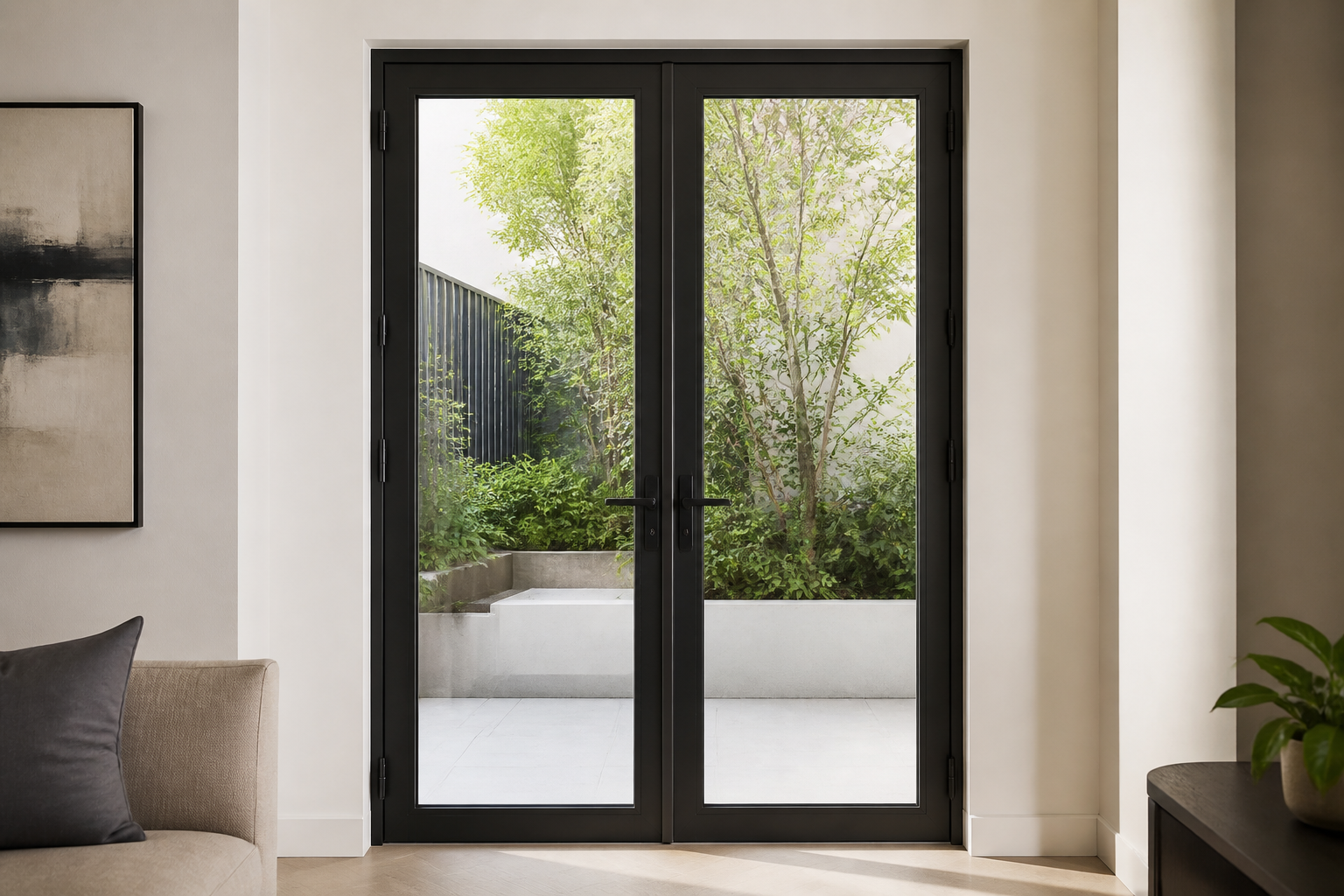 VLX 100 Double Swing / French Door in Deerfield Beach, FL | TruePane Windows & Doors - detail 6