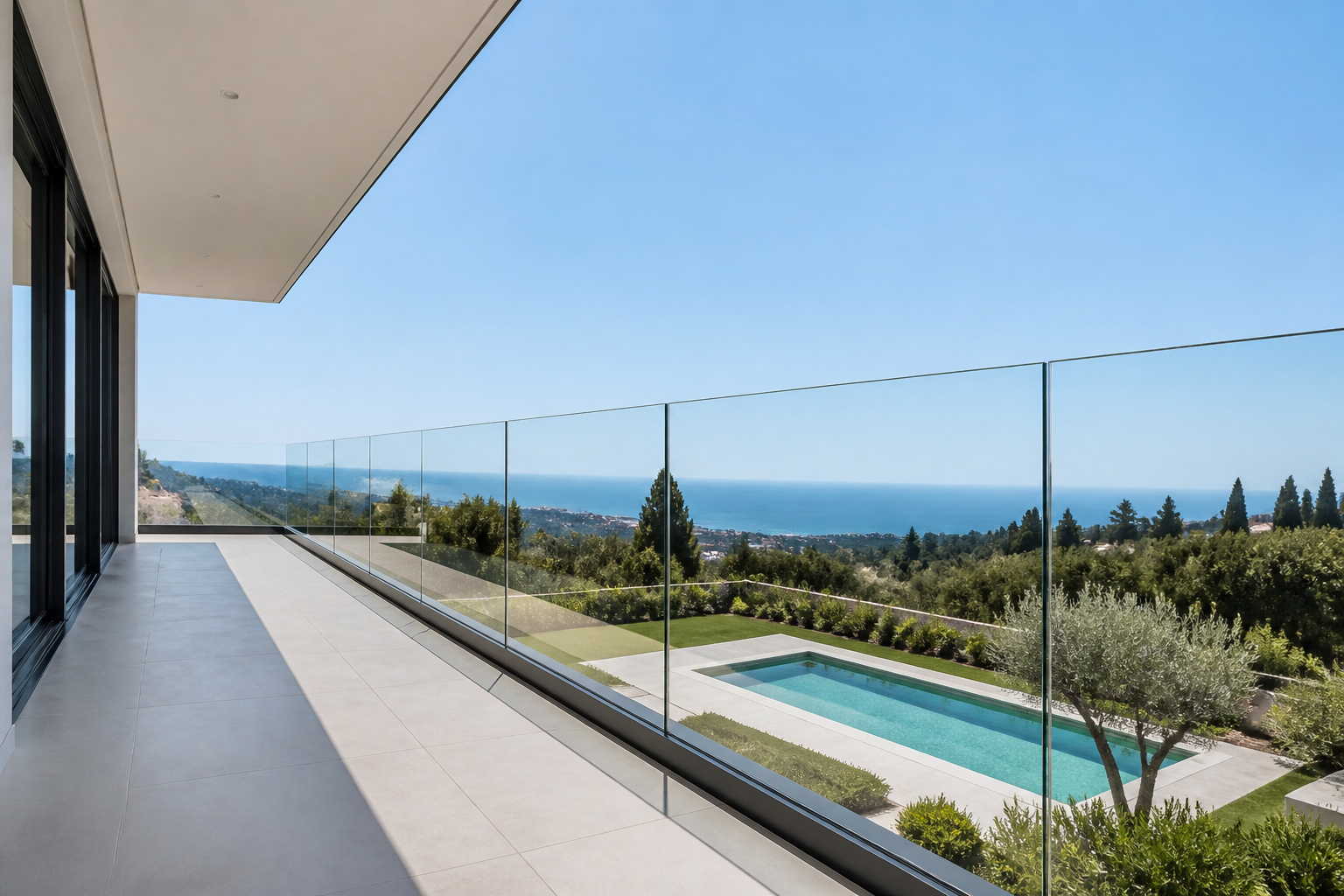VLX 120 Glass Railing System in Deerfield Beach, FL | TruePane Windows & Doors - detail 4